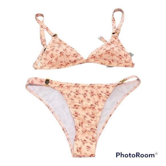 NWOT Shein Pink floral bikini | Size Top & Bottom are both medium - Picture 13 of 13